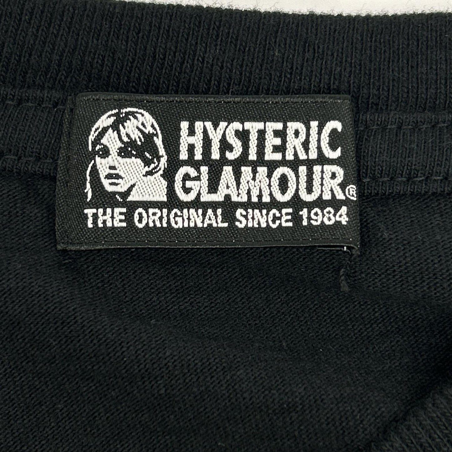 HYSTERIC GLAMOUR ヒステリックグラマー 01193CL03 ブラック SNAKE SLEEVE ロンT トップス