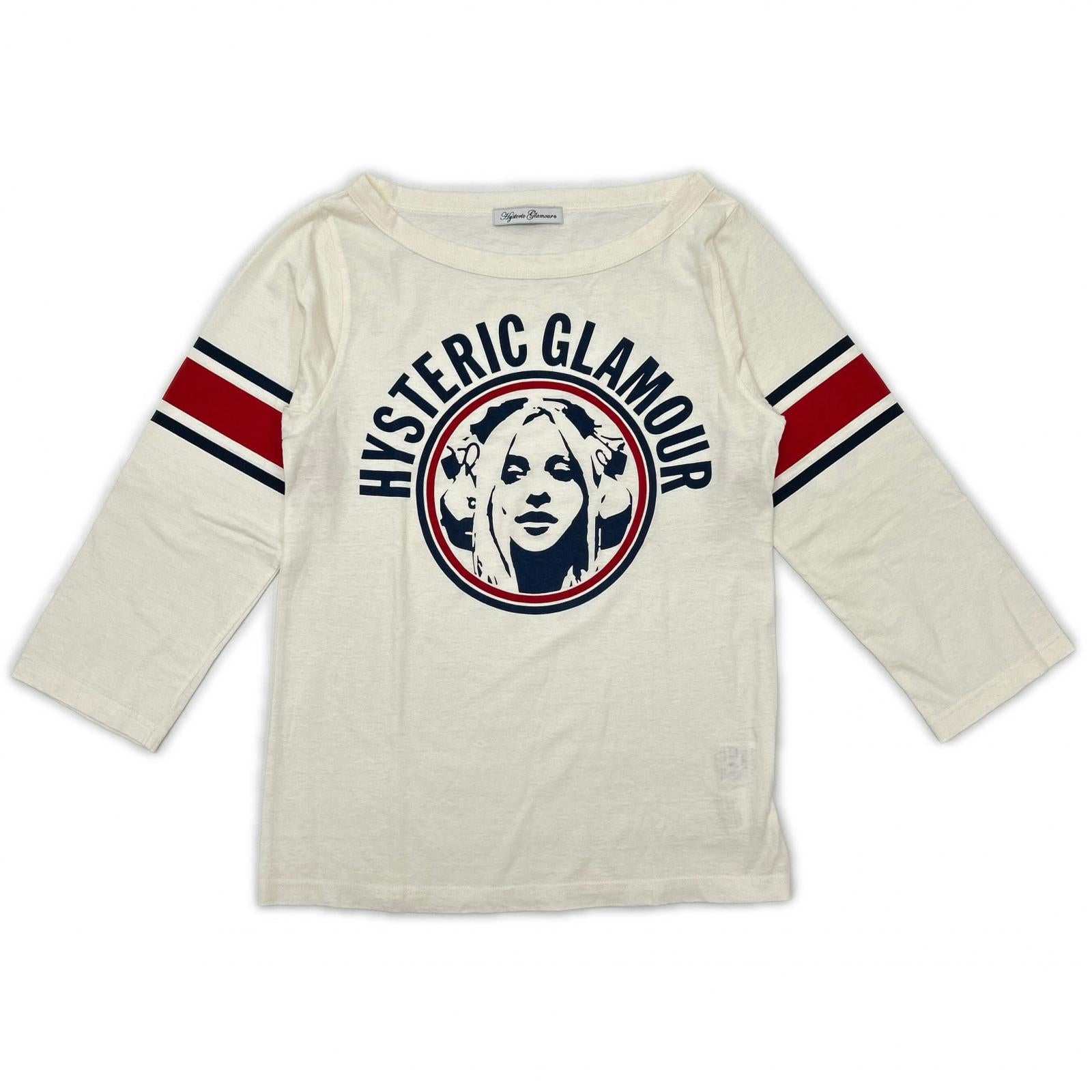HYSTERIC GLAMOUR HYSTERIC GLAMOUR 2CL-2910 白色 HYS GIRL 七分袖T恤 上衣