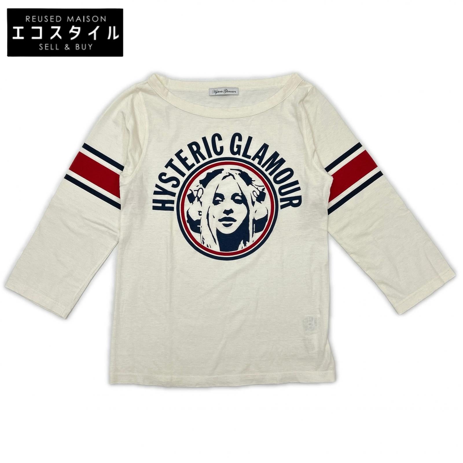 HYSTERIC GLAMOUR HYSTERIC GLAMOUR 2CL-2910 白色 HYS GIRL 七分袖T恤 上衣