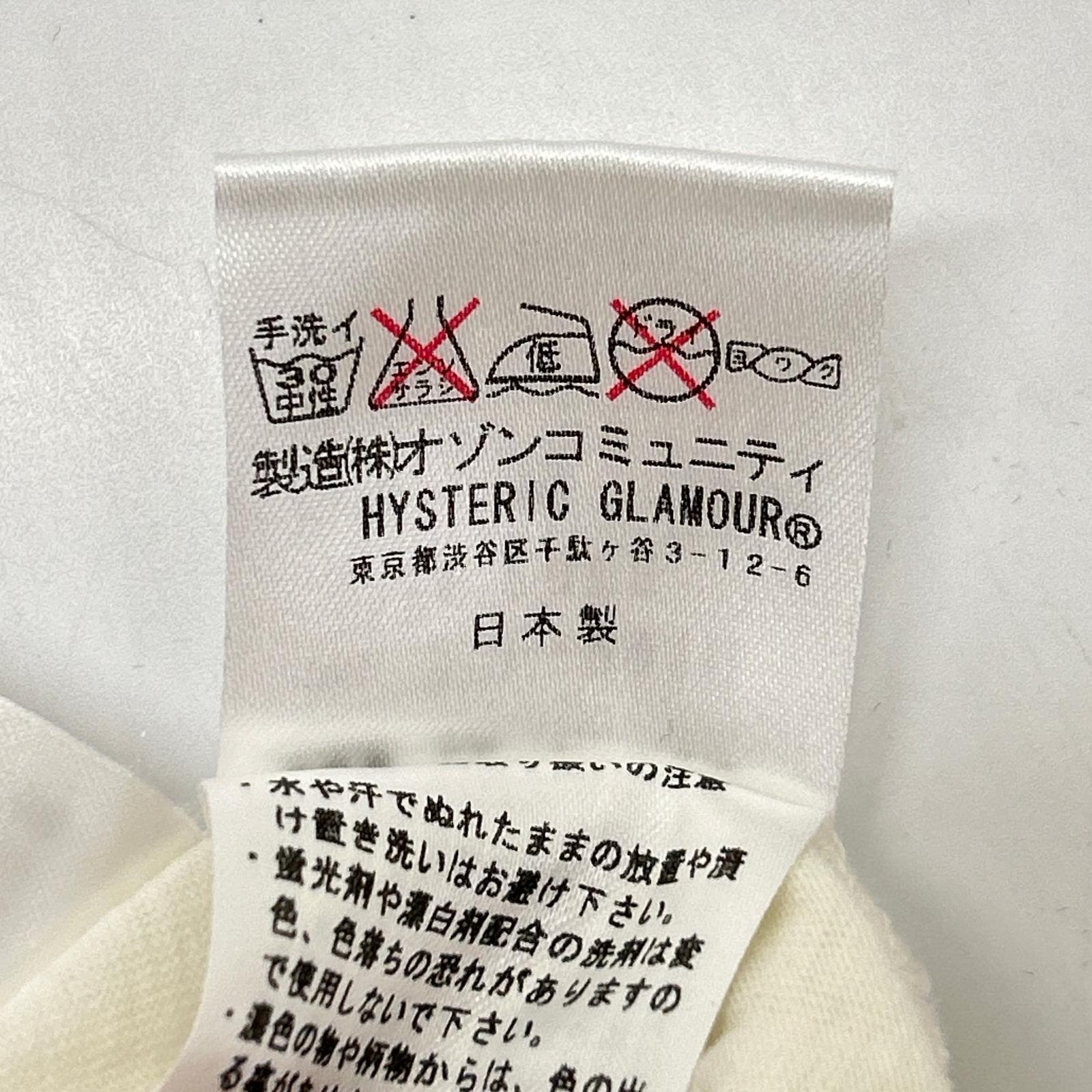 HYSTERIC GLAMOUR HYSTERIC GLAMOUR 2CL-2910 白色 HYS GIRL 七分袖T恤 上衣