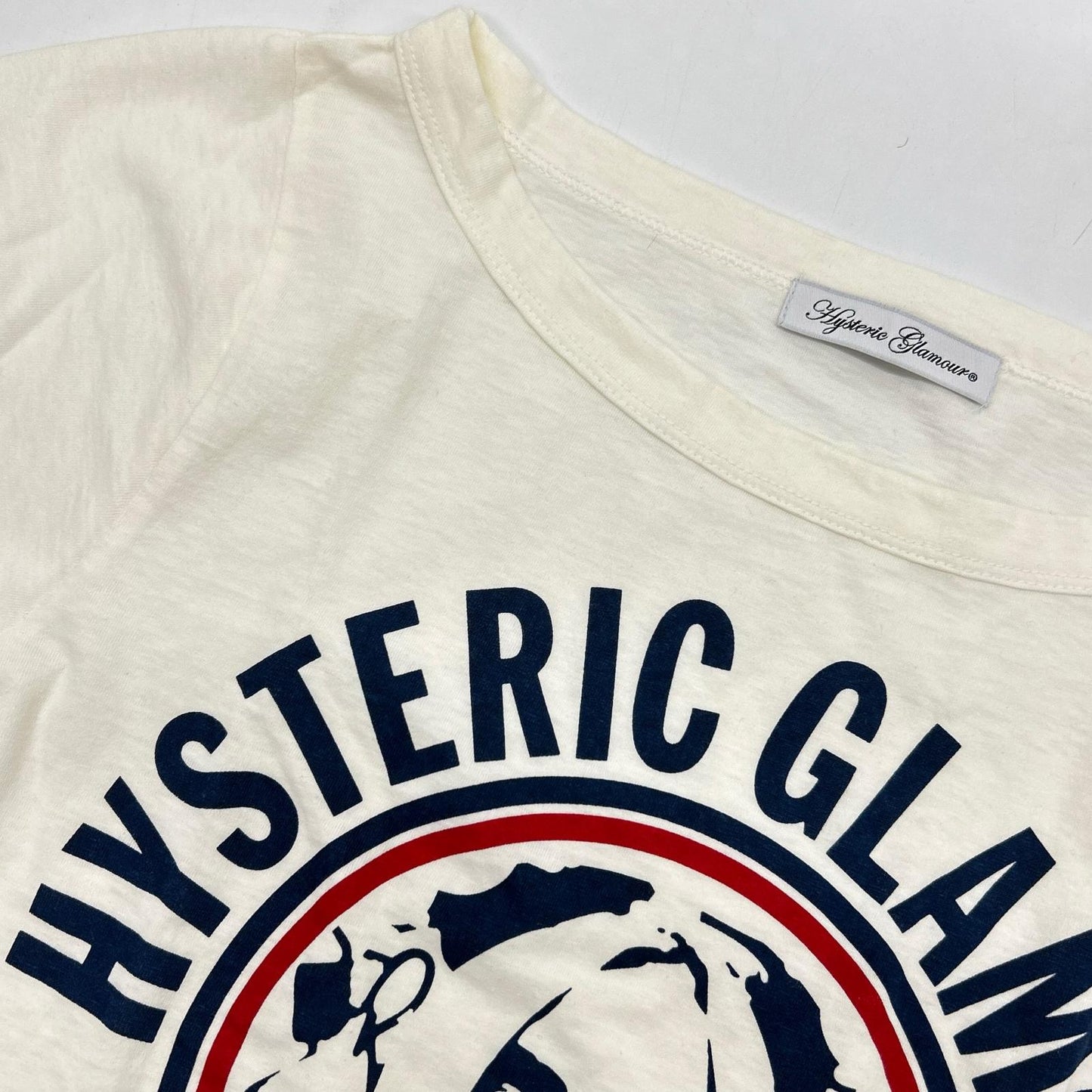 HYSTERIC GLAMOUR HYSTERIC GLAMOUR 2CL-2910 白色 HYS GIRL 七分袖T恤 上衣