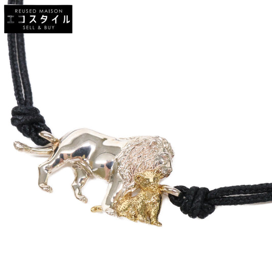 VENDOME AOYAMA ヴァンドーム青山 【美品】VENDOME BOUTIQUE ヴァンドームブティック VBSB3512 SV925 旭山動物園応援企画 親子ライオン コード ブレスレット