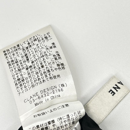 CLANE クラネ 17110-7002 黑色 直筒打褶长裤 下装