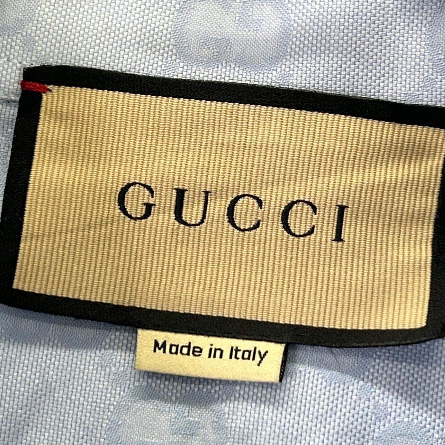 GUCCI グッチ ブルー 770295 ZAM9M GGスプリーム オックスフォードコットン シャツ トップス