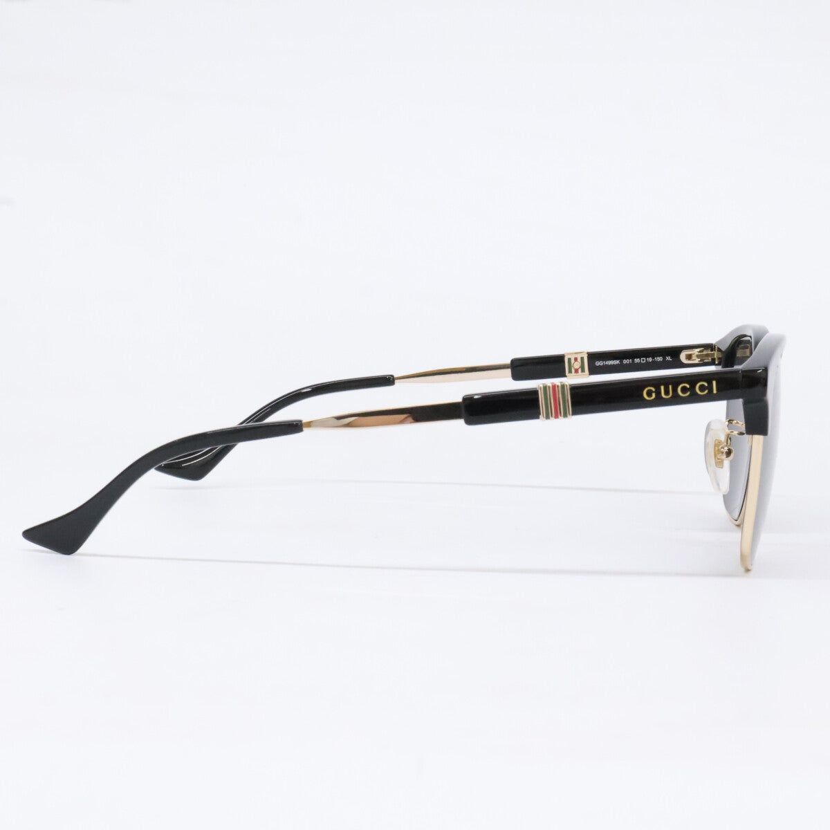 GUCCI グッチ 【美品】GG1499SK 001 ブローライン ウェリントンシェイプ サングラス