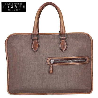 berluti ベルルッティ レザーxキャンバス カリグラフィ アンジュール ブリーフケース ビジネスバッグ ビジネスバッグ ブリーフケース
