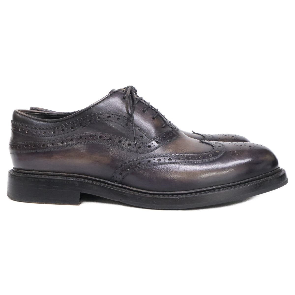 berluti ベルルッティ 【美品】0186 ジェームズ レザー ウィングチップ シューズ シューズ