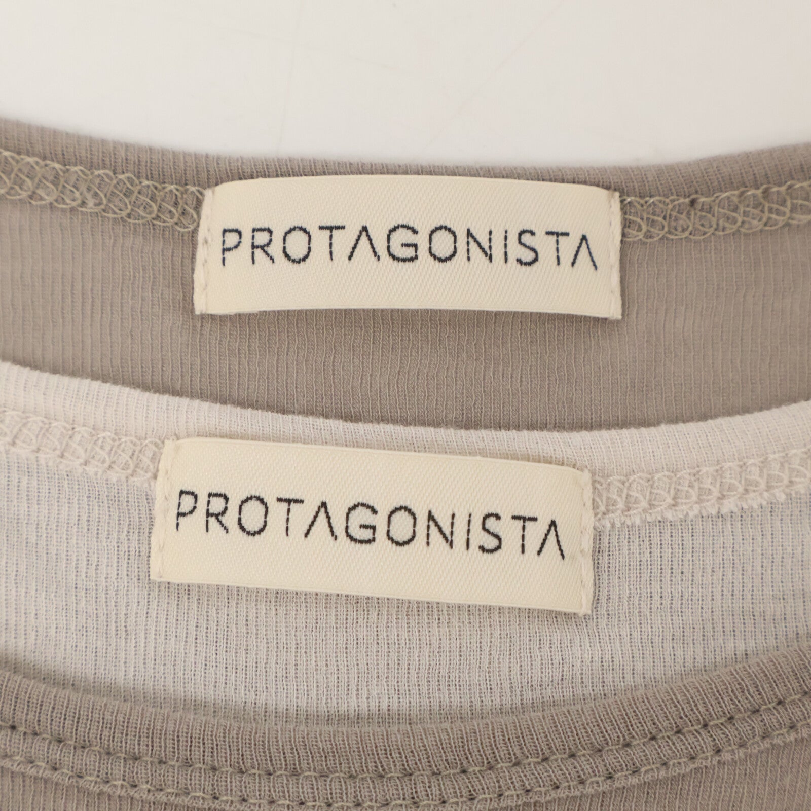 PROTAGONISTA プロタゴニスタ PNT?CT-73 ベージュグレー レイヤーカットソー トップス