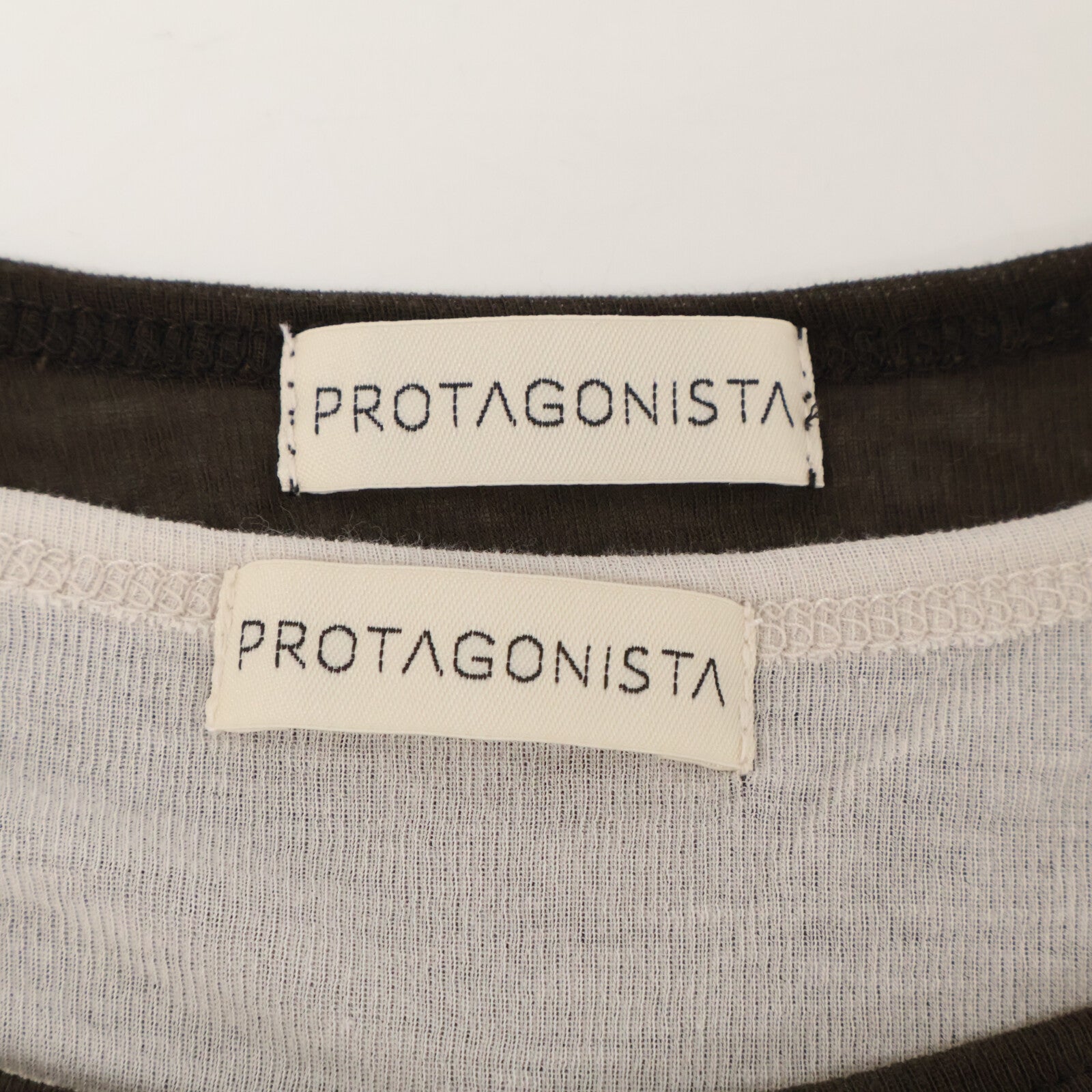 PROTAGONISTA プロタゴニスタ PNT?CT-73 ベージュブラウン レイヤーカットソー トップス