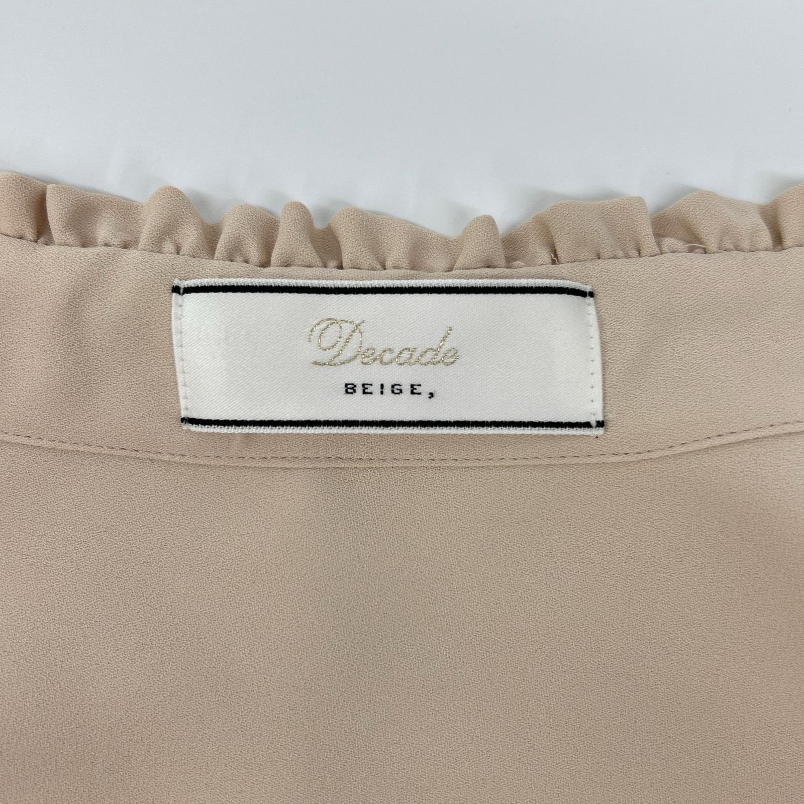 BEIGE 倍姬 米色 EVA 蝴蝶结长袖衬衫 上衣