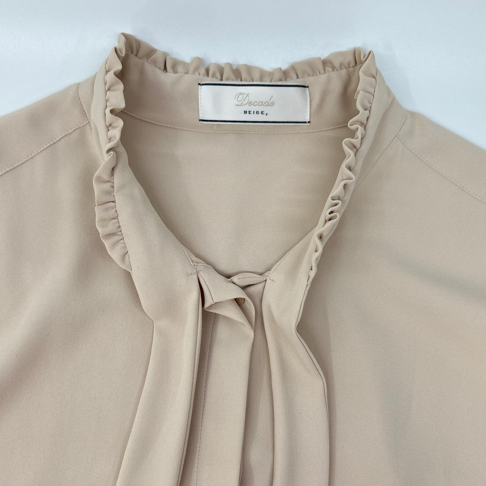 BEIGE ベイジ ベージュ EVA ボウタイロングスリーブブラウス トップス