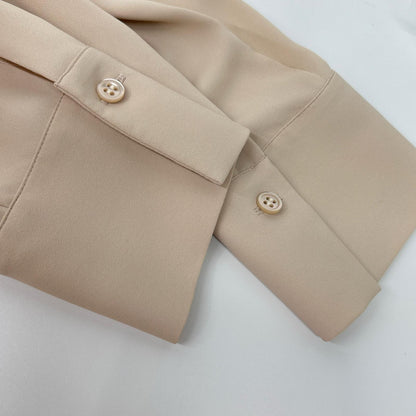 BEIGE ベイジ ベージュ EVA ボウタイロングスリーブブラウス トップス