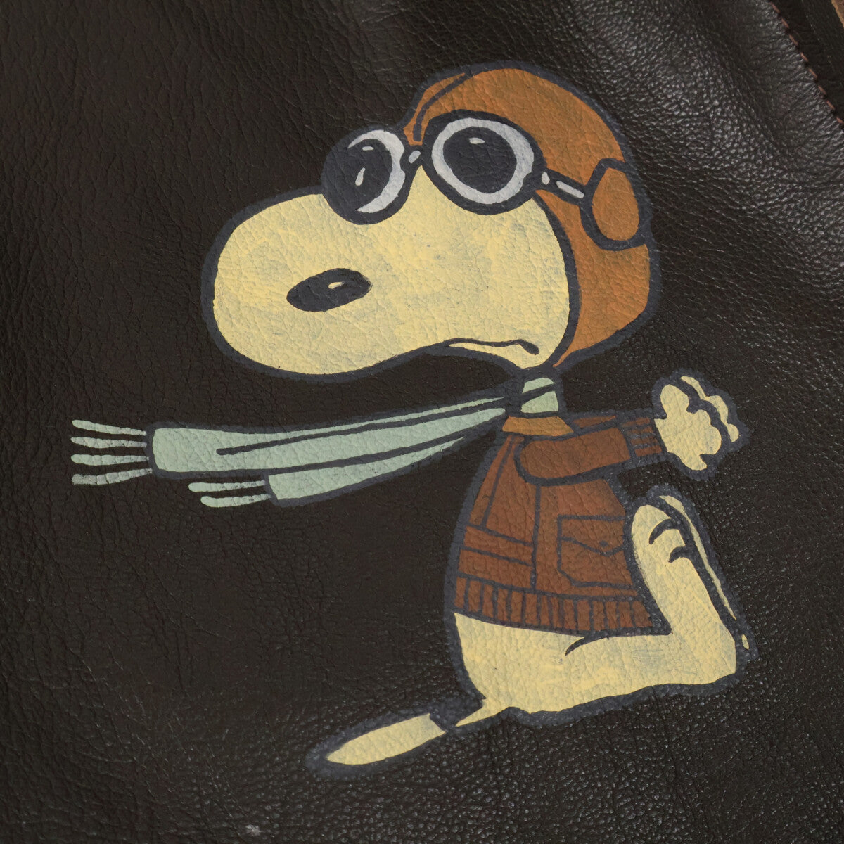 BUZZ RICKSON'S バズリクソンズ 【新品同様】BR80377 スヌーピーペイント G-1 ゴートレザー フライトジャケット ジャケット