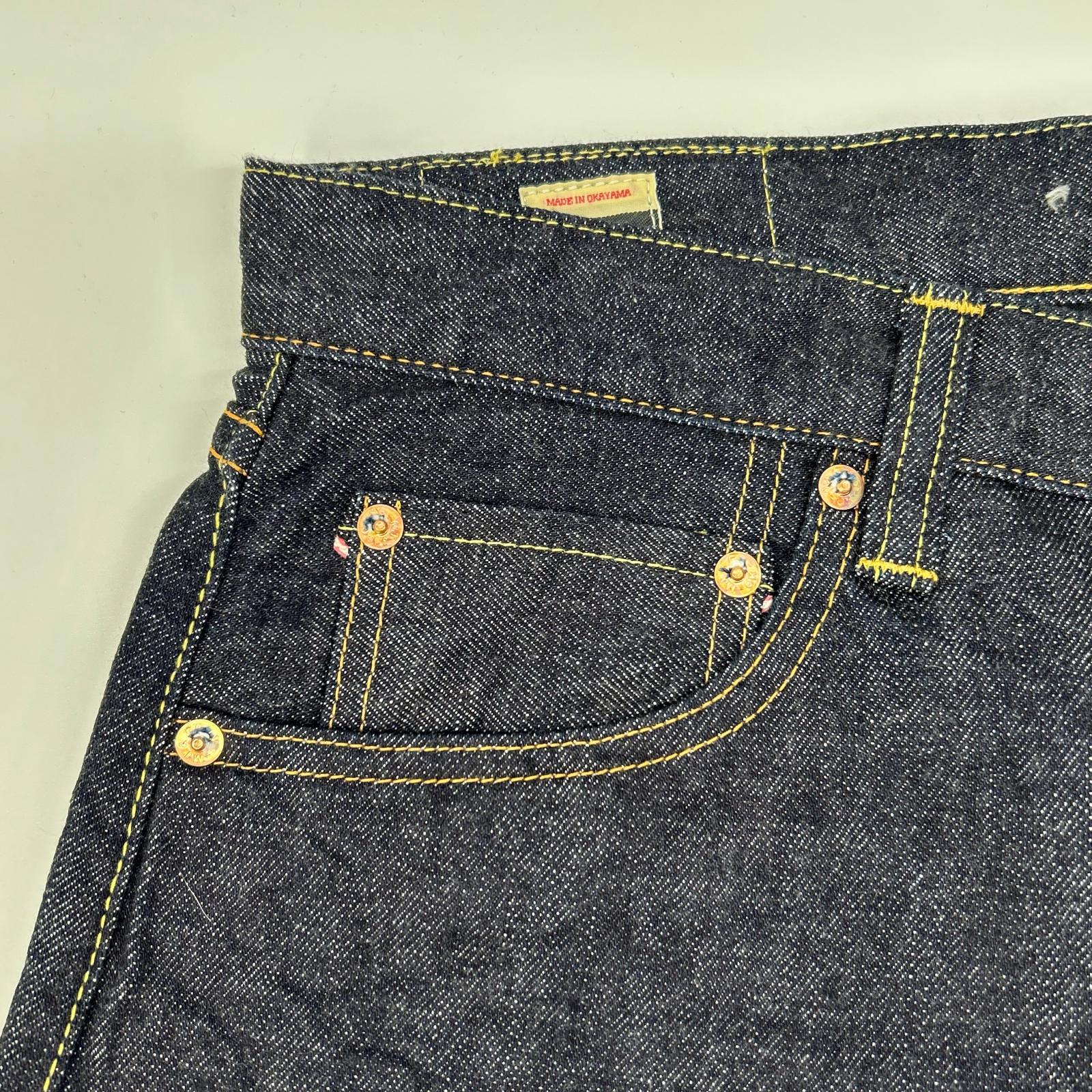 MOMOTARO JEANS AMOU-014 × A MAN OF ULTRA 14.7oz DEEPBLUE INDIGO SLIM TAPERED Denim Pants Bottoms