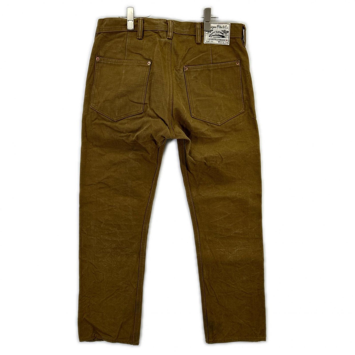 BURGUSPLUS バーガスプラス Lot530 ベージュ ダック サイドポケット パンツ ボトムス