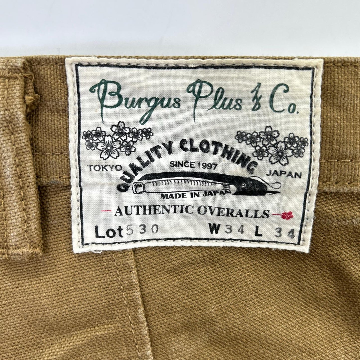 BURGUSPLUS バーガスプラス Lot530 ベージュ ダック サイドポケット パンツ ボトムス