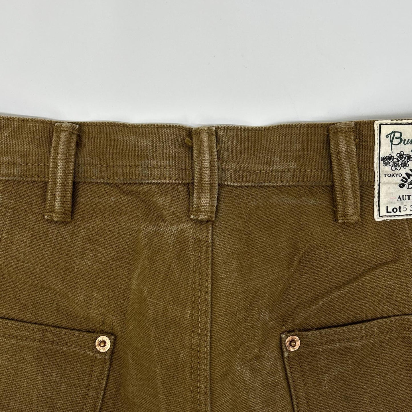 BURGUSPLUS バーガスプラス Lot530 ベージュ ダック サイドポケット パンツ ボトムス