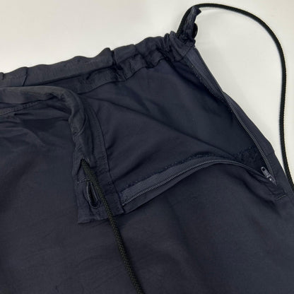 Y's ワイズ YH-P22-828 ネイビー CUPRO ASYMMETRIC PANTS WITH GATHERED WAIST ボトムス