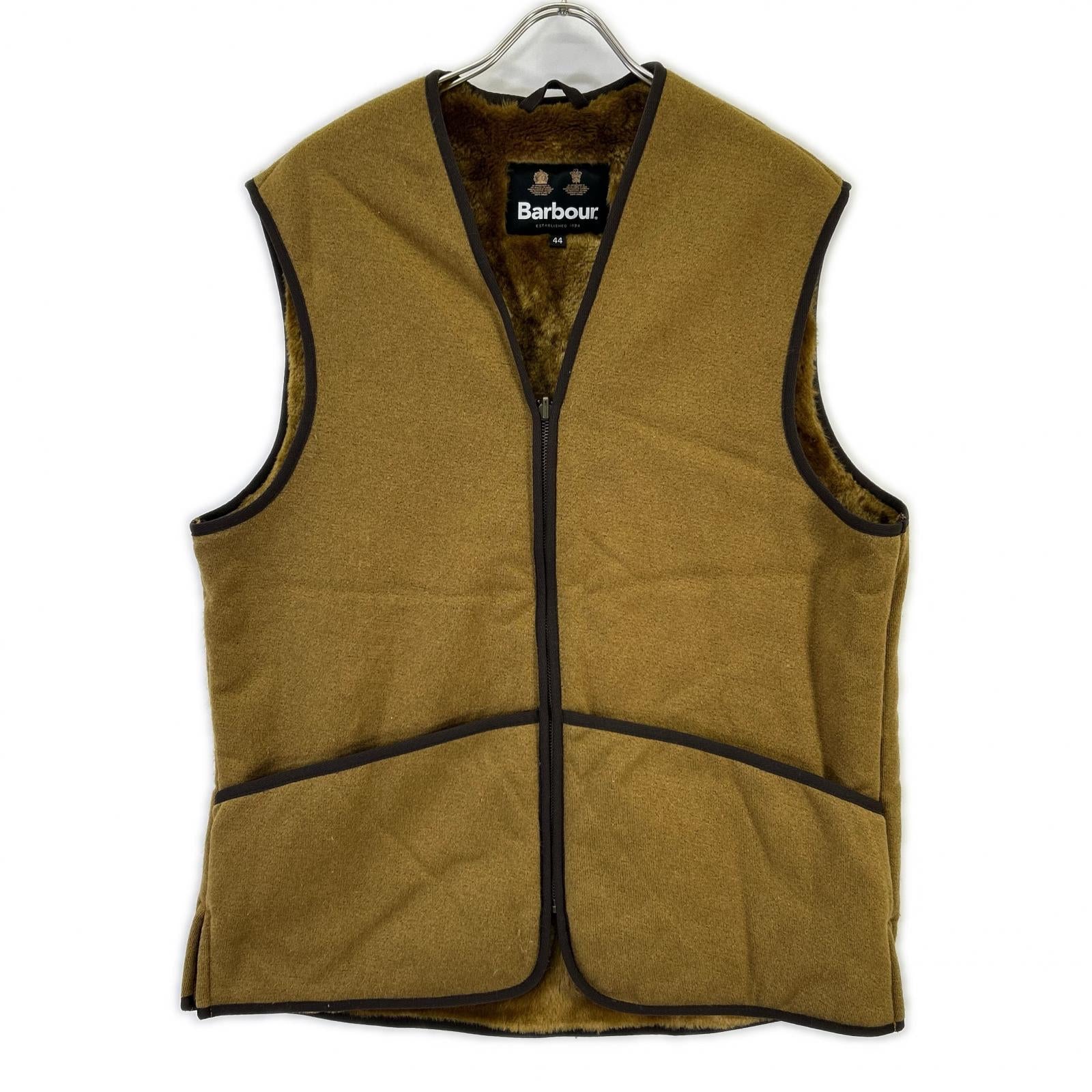 Barbour バブアー 232ML10004 ベージュ ファー ベスト ジャケット