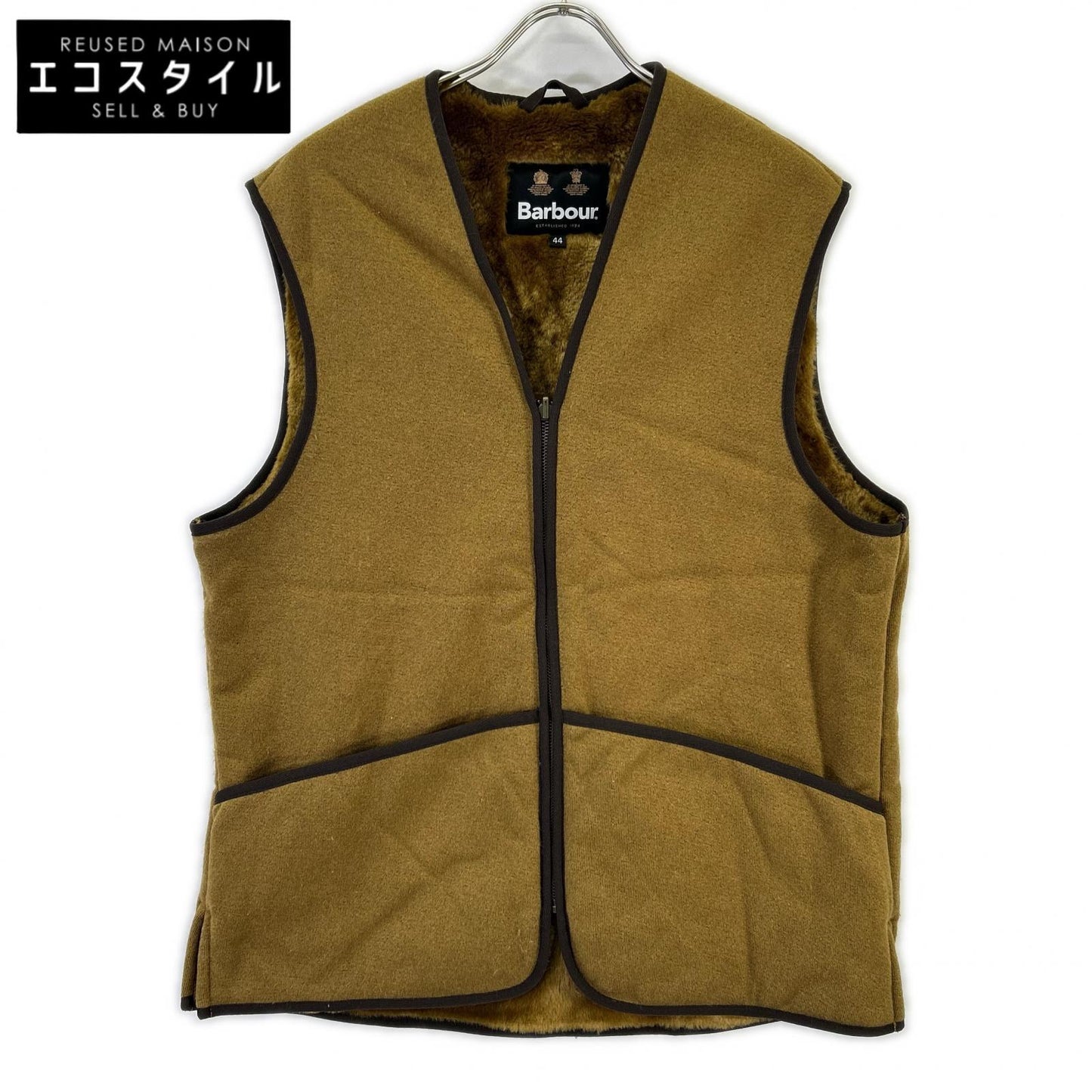 Barbour 巴伯 232ML10004 米色 毛皮 马甲 夹克