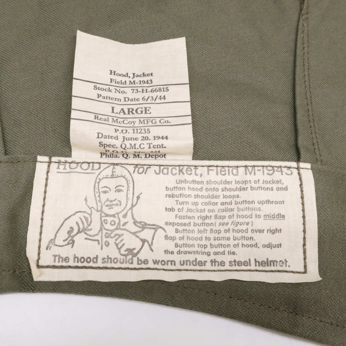 THE REAL MCCOY'S ザリアルマッコイズ 【美品】MJ25003 JACKETS, FIELD, M-1943 / 370-E フィールドジャケット ジャケット