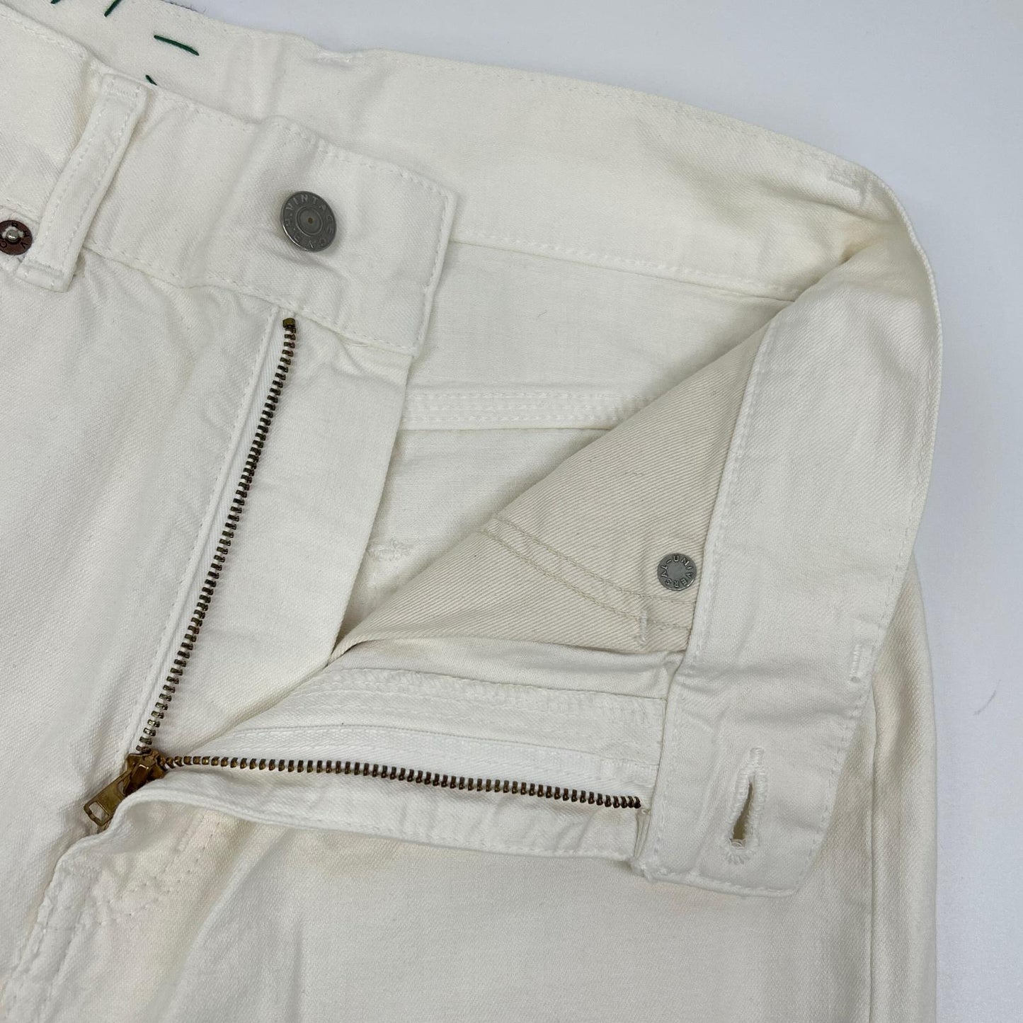 R.H VINTAGE Ron Herman Vintage × Jean André 3610600494 白色 棉质 长裤 下装