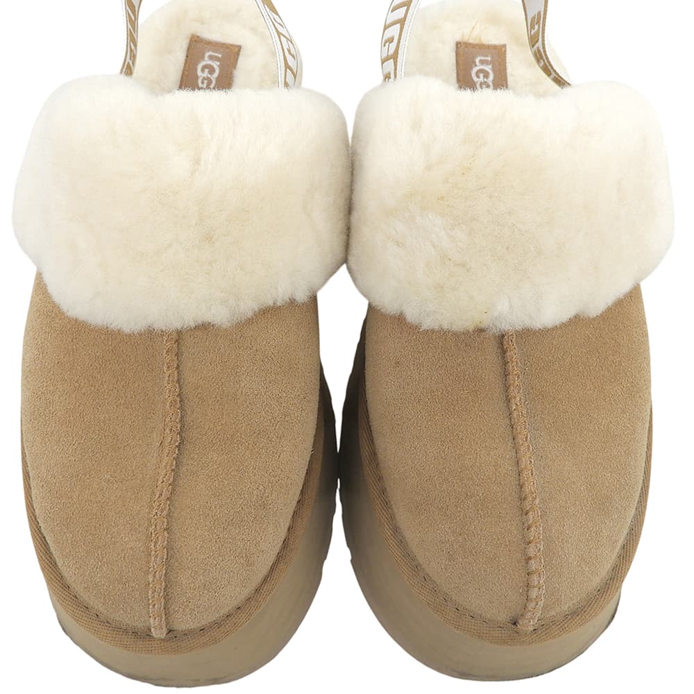 UGG Funkette Suede Platform Shoes Women's Beige 25cm 1113474 Shoes