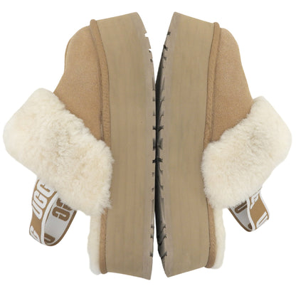 UGG Funkette Suede Platform Shoes Women's Beige 25cm 1113474 Shoes