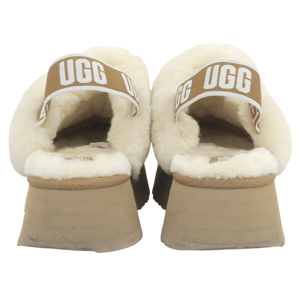 UGG Funkette Suede Platform Shoes Women's Beige 25cm 1113474 Shoes