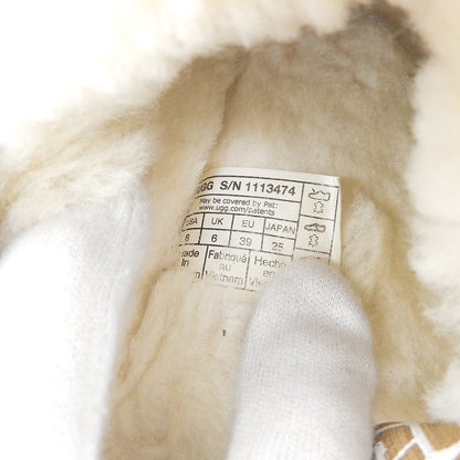 UGG Funkette Suede Platform Shoes Women's Beige 25cm 1113474 Shoes
