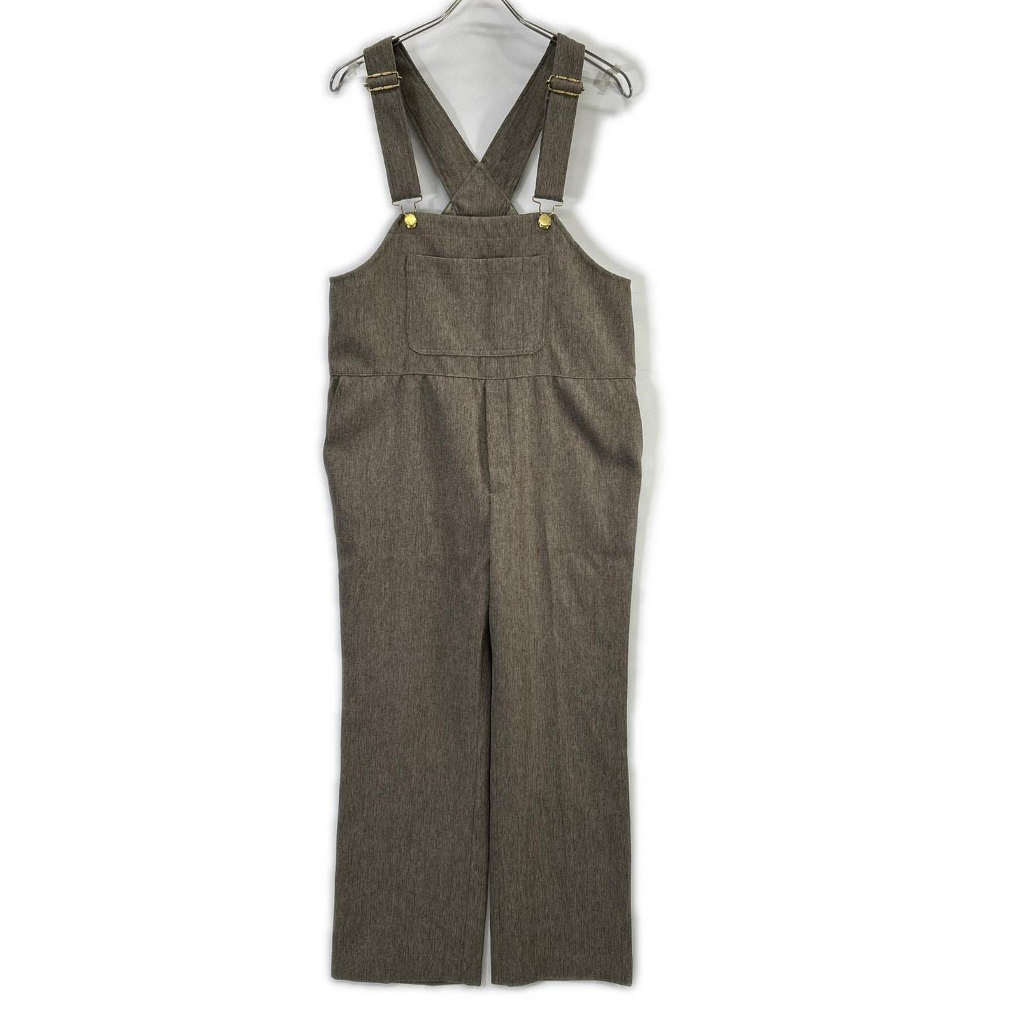 Whim Gazette ウィムガゼット カーキ カルゼサロペット ボトムス
