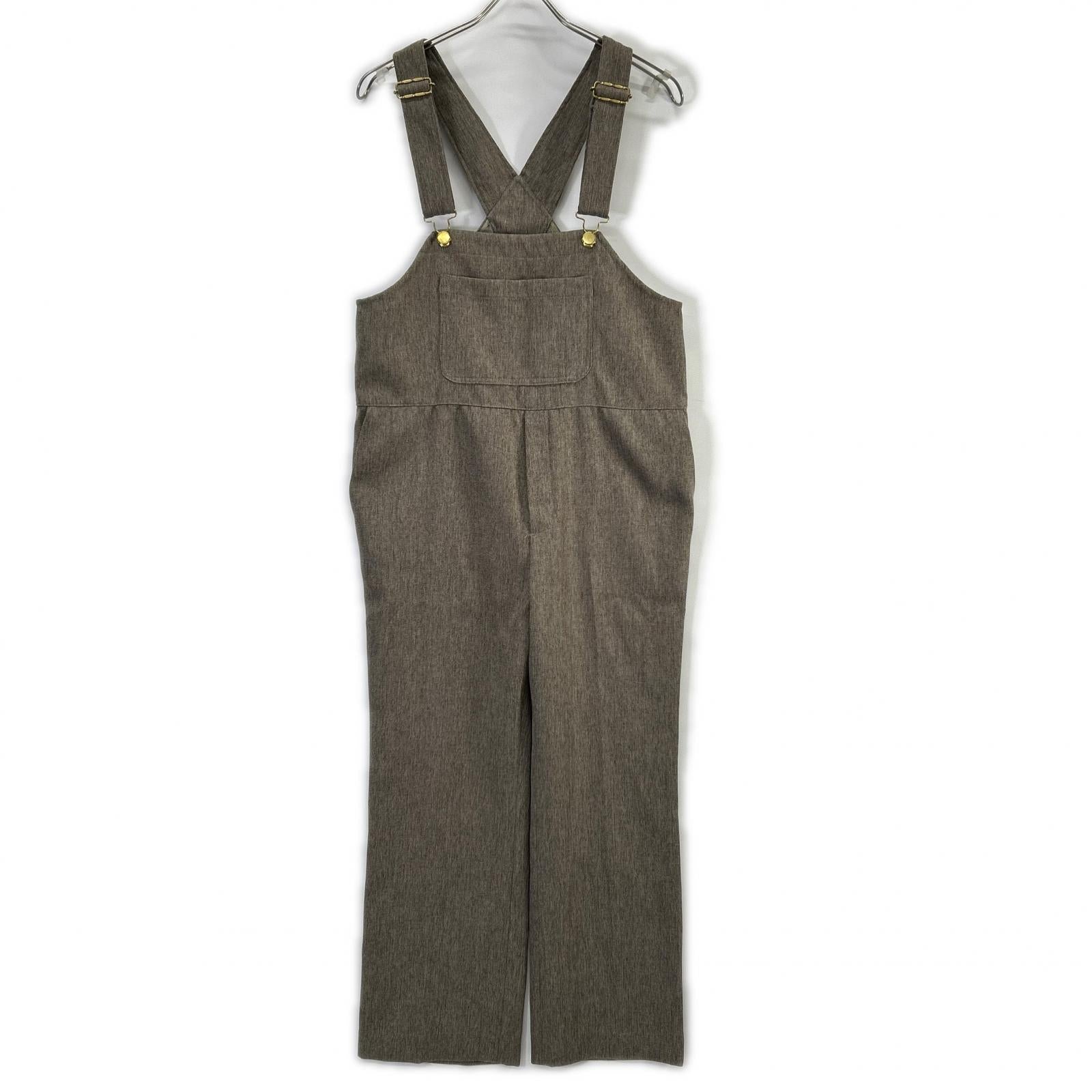 Whim Gazette ウィムガゼット カーキ カルゼサロペット ボトムス