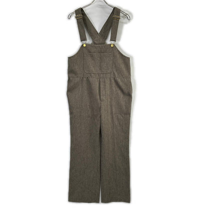Whim Gazette ウィムガゼット カーキ カルゼサロペット ボトムス