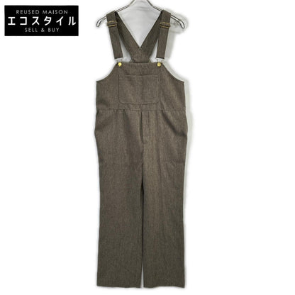 Whim Gazette ウィムガゼット カーキ カルゼサロペット ボトムス