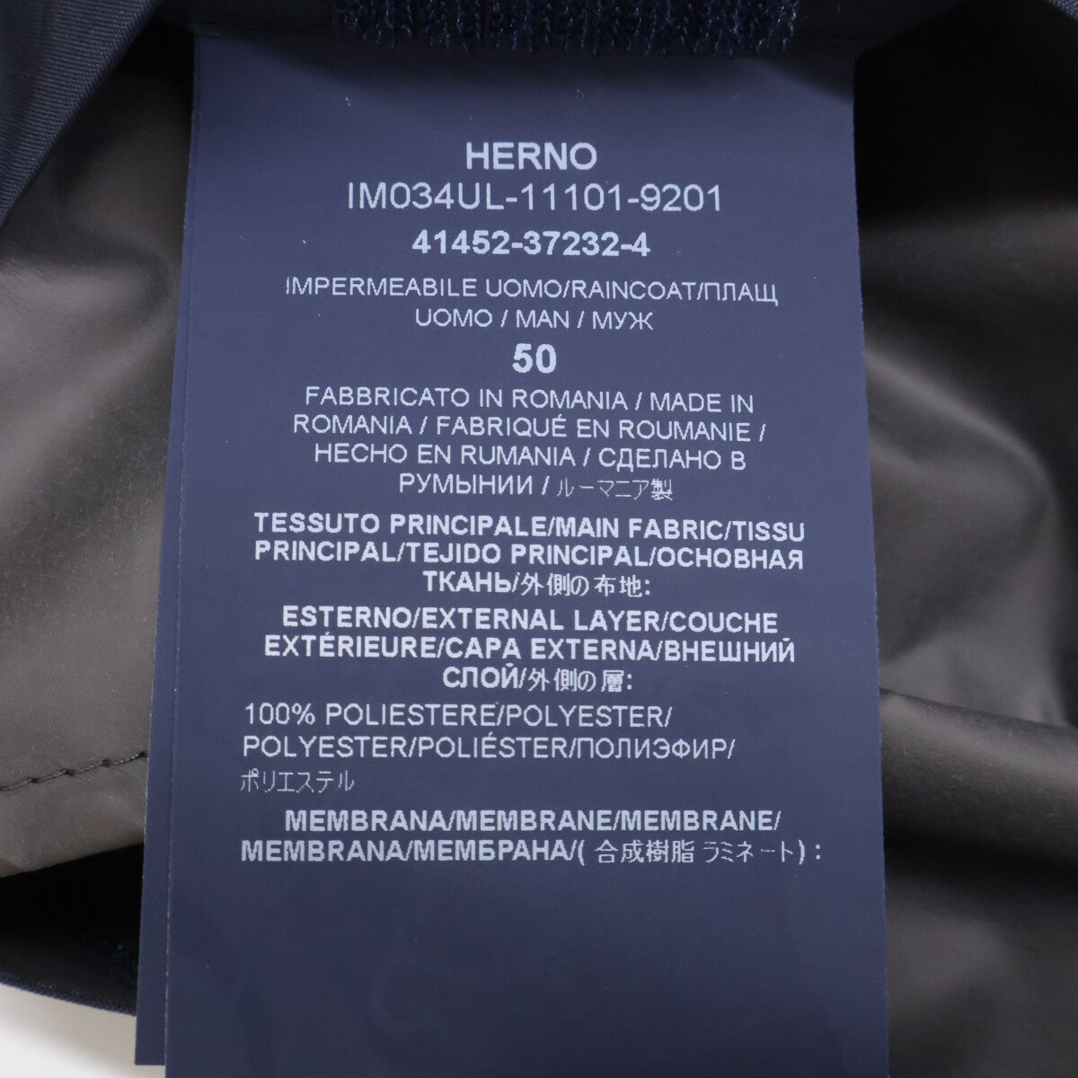 HERNO ヘルノ Laminarラミナー【国内正規】IM034UL-11101-9201 GORE-TEX Stand collar coat スタンドカラー コート
