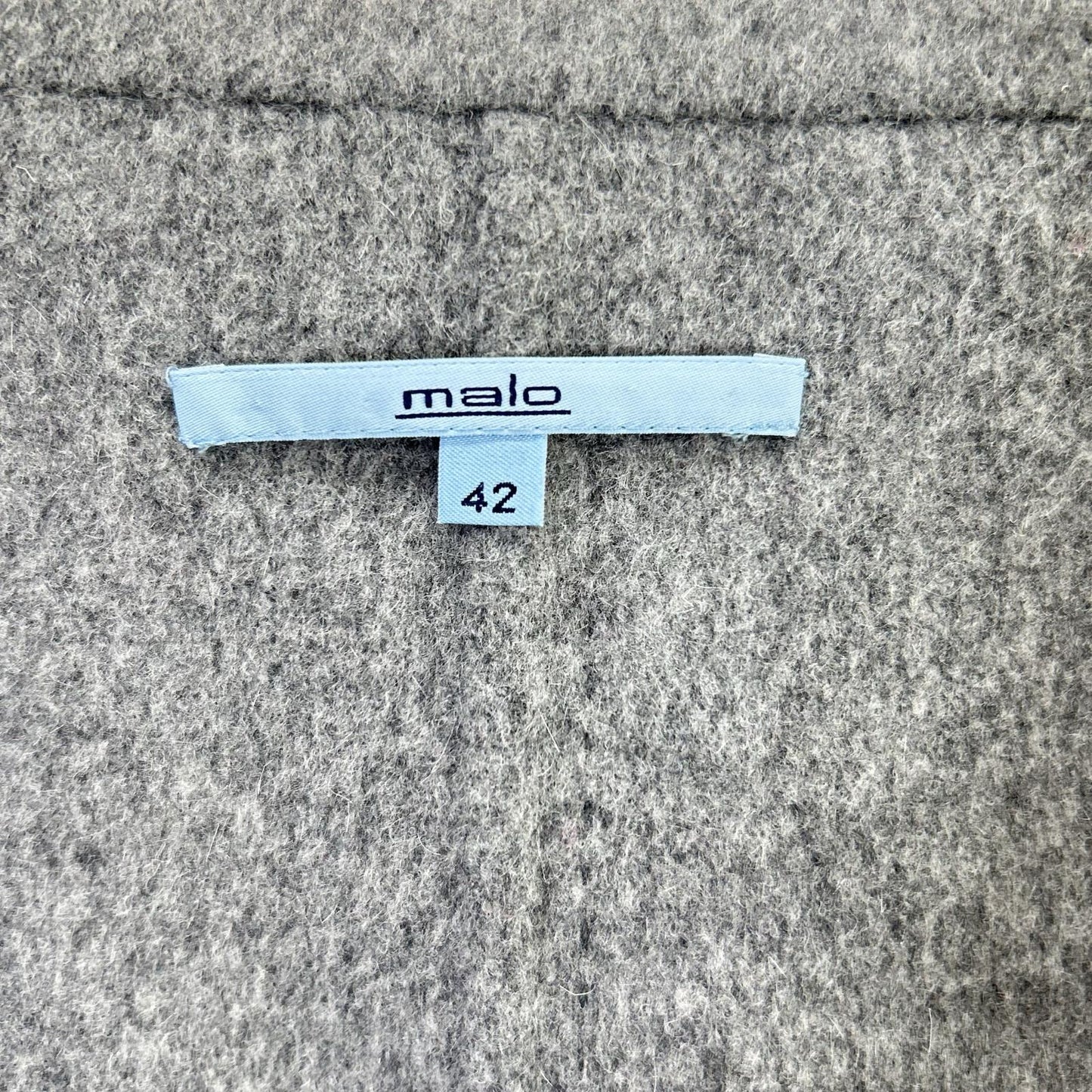 MALO マーロ グレー ウール バージンウール チェスターコート コート