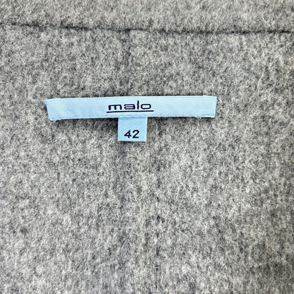 MALO マーロ グレー ウール バージンウール チェスターコート コート