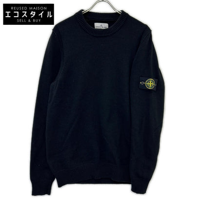 STONE ISLAND ストーンアイランド 7915508A3 ブラック クルーネックニット トップス