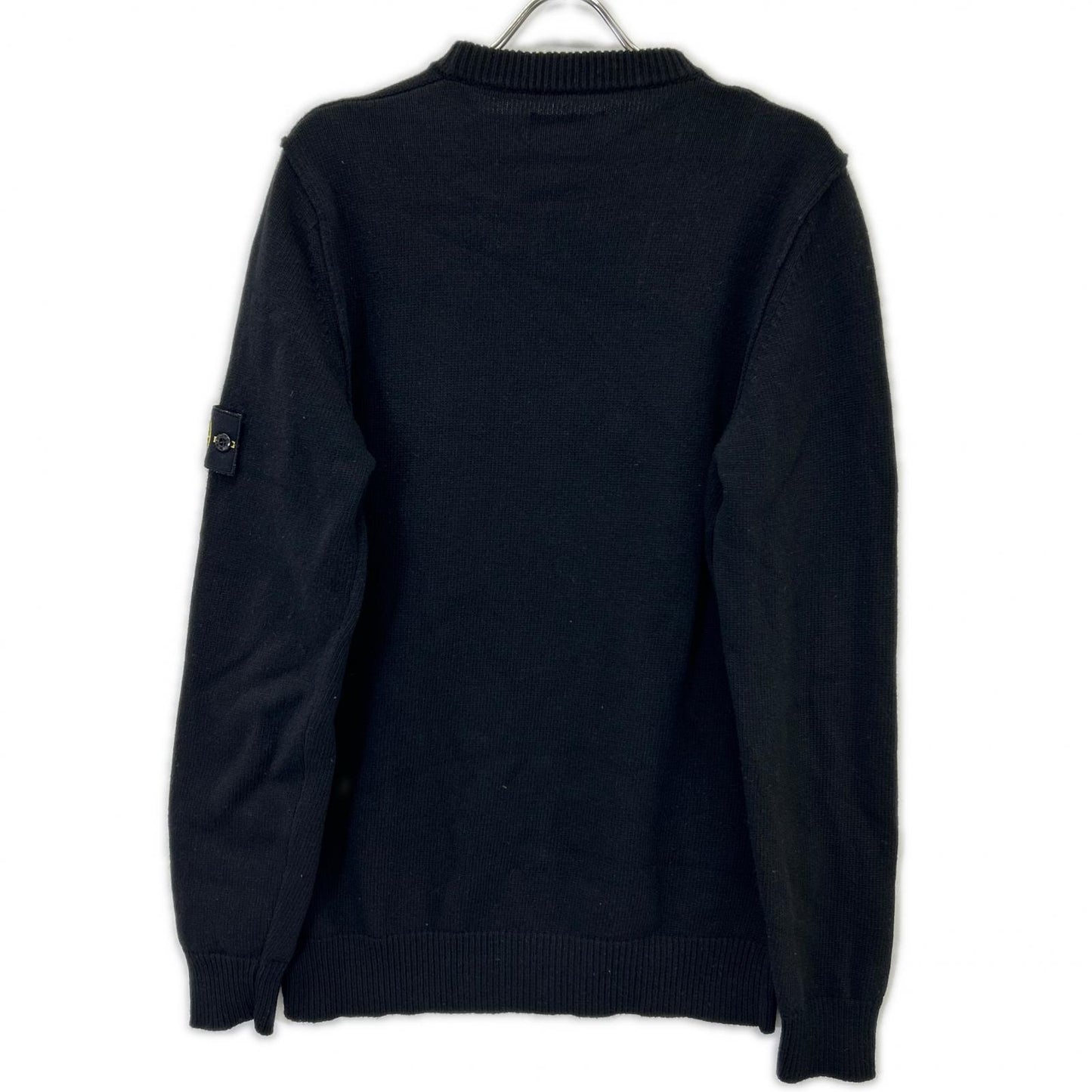 STONE ISLAND ストーンアイランド 7915508A3 ブラック クルーネックニット トップス