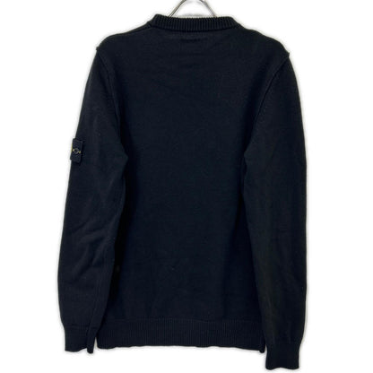 STONE ISLAND ストーンアイランド 7915508A3 ブラック クルーネックニット トップス
