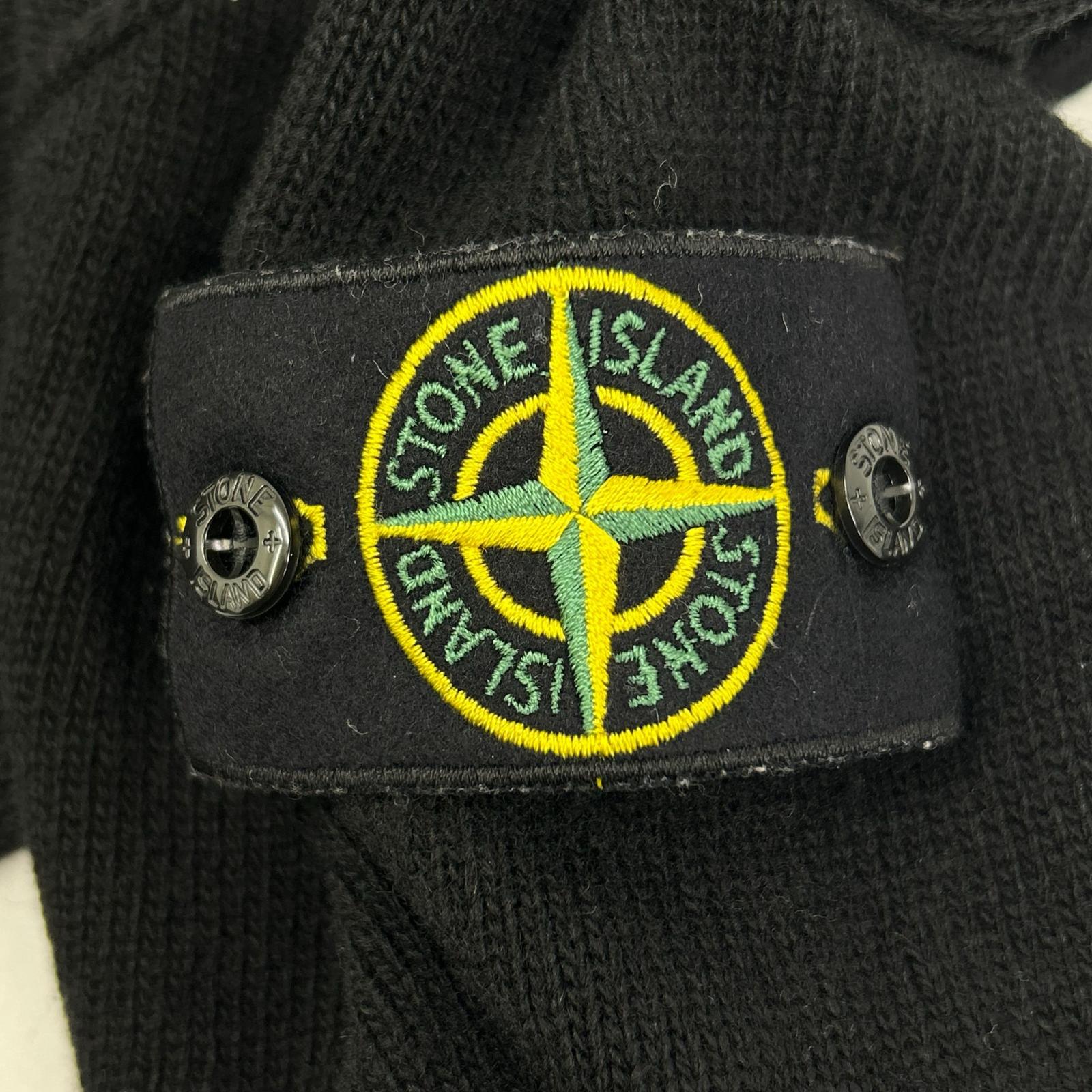 STONE ISLAND ストーンアイランド 7915508A3 ブラック クルーネックニット トップス