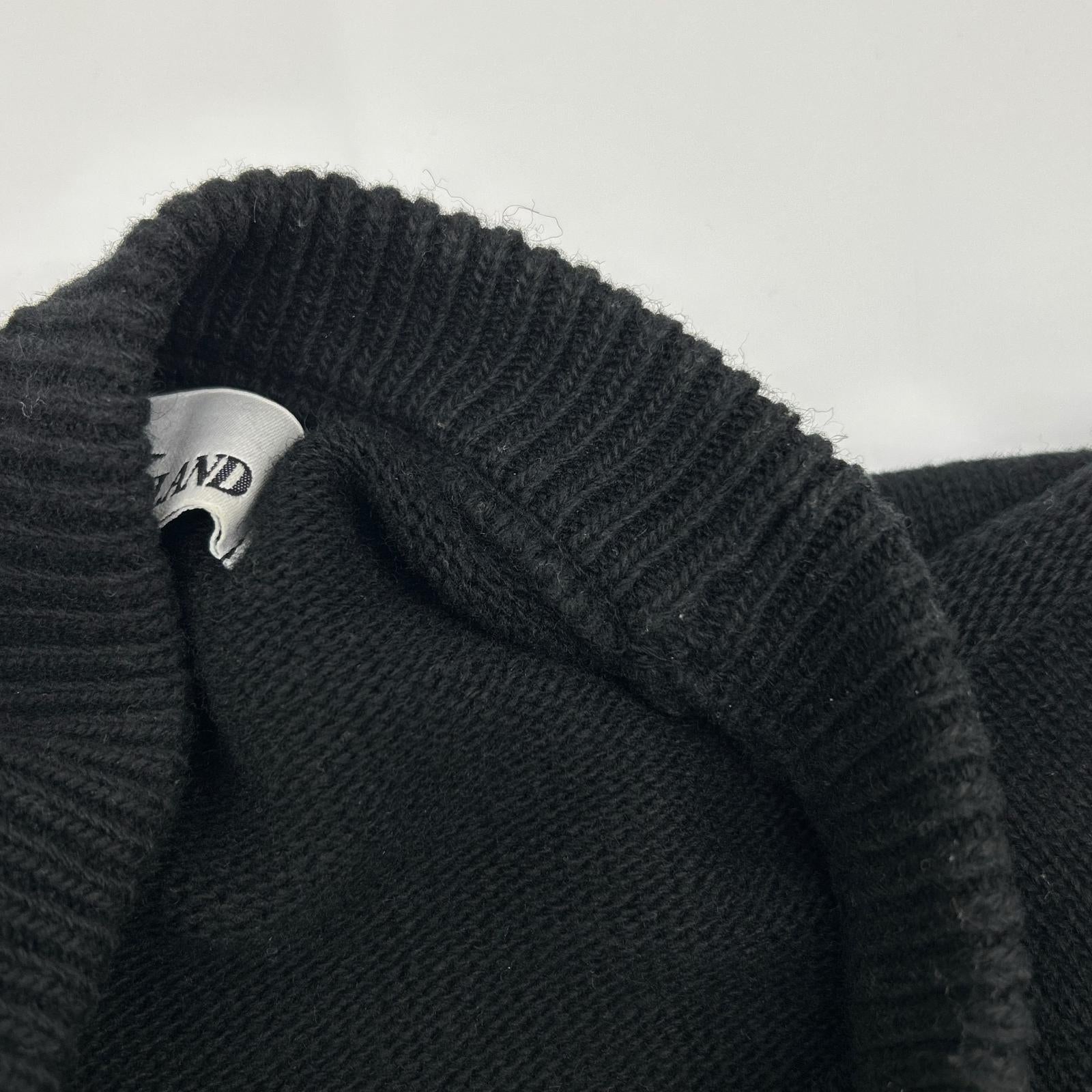 STONE ISLAND ストーンアイランド 7915508A3 ブラック クルーネックニット トップス