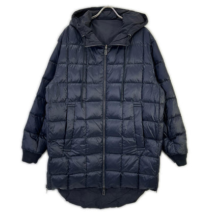 EMPORIO ARMANI エンポリオアルマーニ ブラック ネイビー リバーシブル ダウンコート コート