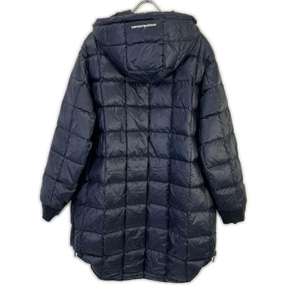 EMPORIO ARMANI エンポリオアルマーニ ブラック ネイビー リバーシブル ダウンコート コート