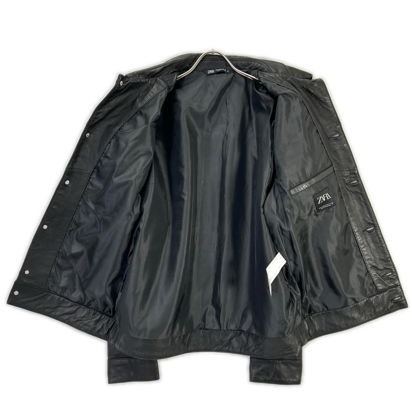 ZARA ザラ ブラック ラムスキン レザージャケット ジャケット