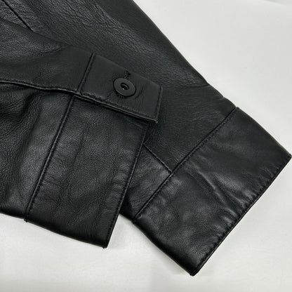 ZARA ザラ ブラック ラムスキン レザージャケット ジャケット