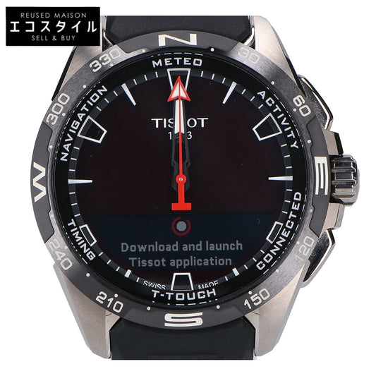 TISSOT ティソ 【美品】T121420A TISSOT T-タッチ コネクト ソーラー 47.5mm スマートウォッチ 腕時計