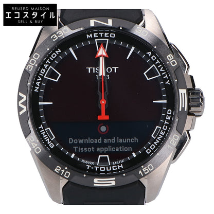 TISSOT ティソ 【美品】T121420A TISSOT T-タッチ コネクト ソーラー 47.5mm スマートウォッチ 腕時計