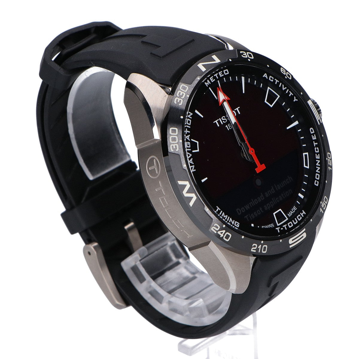 TISSOT ティソ 【美品】T121420A TISSOT T-タッチ コネクト ソーラー 47.5mm スマートウォッチ 腕時計