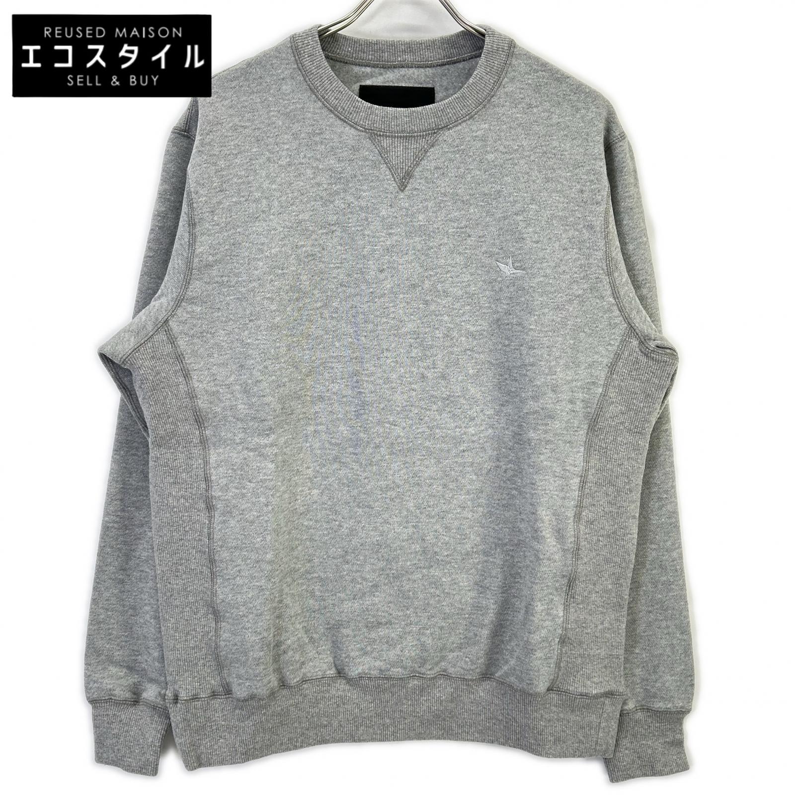 1piu1uguale3 ウノピゥウノウグァーレトレ MRB660 グレー SIC CREW SWEAT トップス